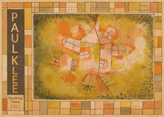 Paul Klee Revolving House No3 - Plakat