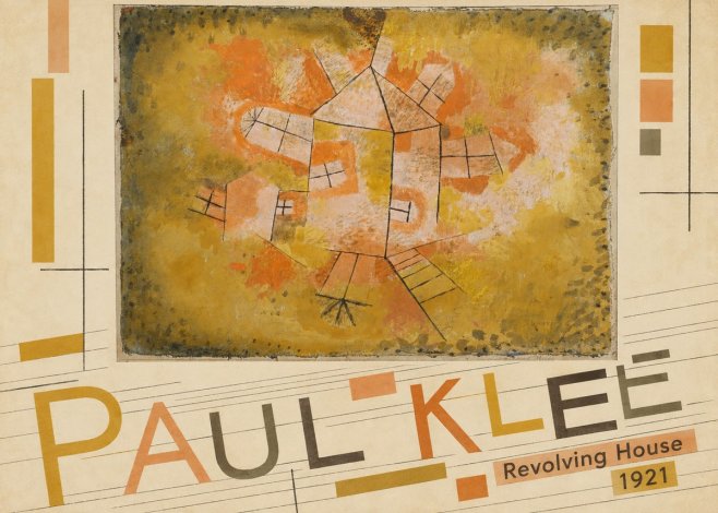 Paul Klee Revolving House No5 - Plakat