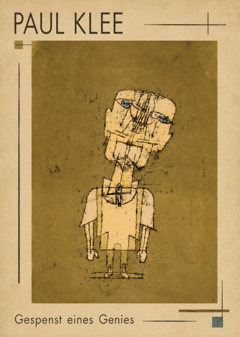 Paul Klee Gespenst Eines Genies No1 - Plakat