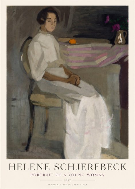 Helene Schjerfbeck Portrait of a Young Woman No1 - Plakat