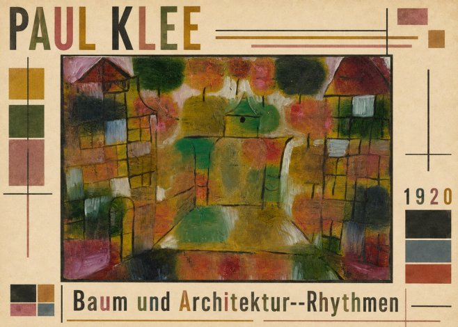 Paul Klee Baum Und Architektur--rhythmen No5 - Plakat