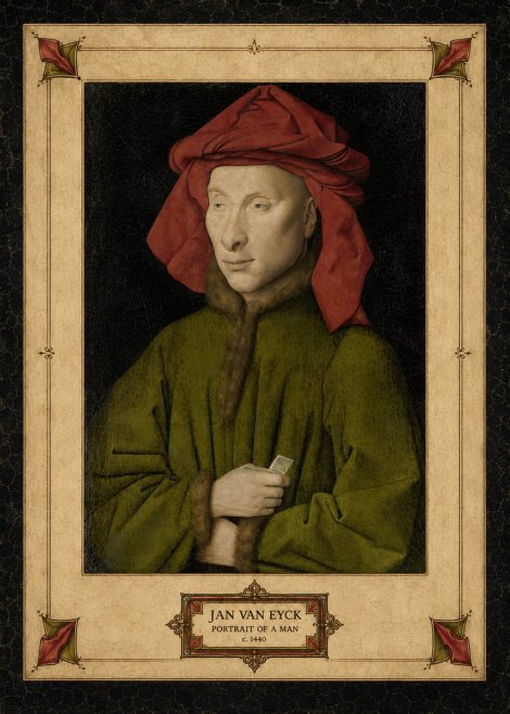 Jan van Eyck Portrait of a Man I No3 - Plakat