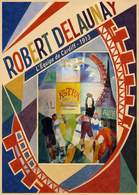 Robert Delaunay L'équipe De Cardiff - 1913 No4 - Plakat