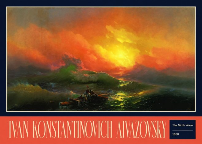 Ivan Konstantinovich Aivazovsky The Ninth Wave I No3 - Plakat