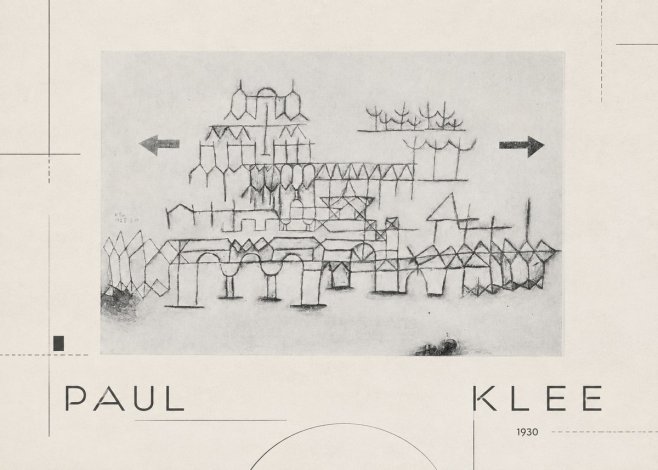Paul Klee Architektur No2 - Plakat