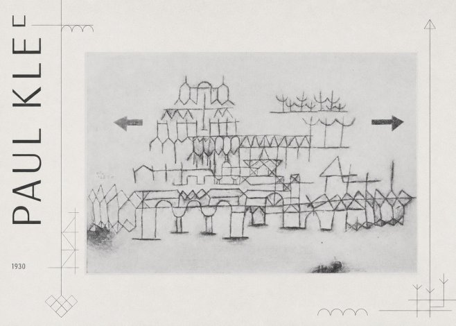 Paul Klee Architektur No3 - Plakat