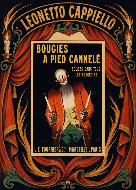 Leonetto Cappiello Bougies a Pied Cannelé No6 - Plakat