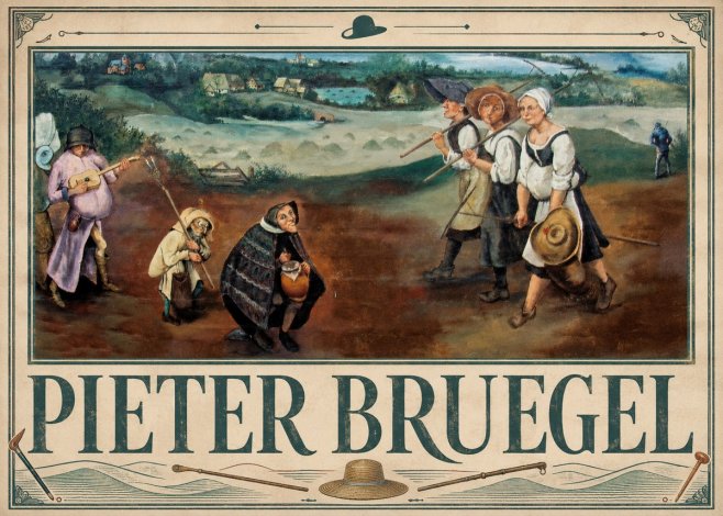 Pieter Bruegel Flemish Peasant Scene No3 - Plakat