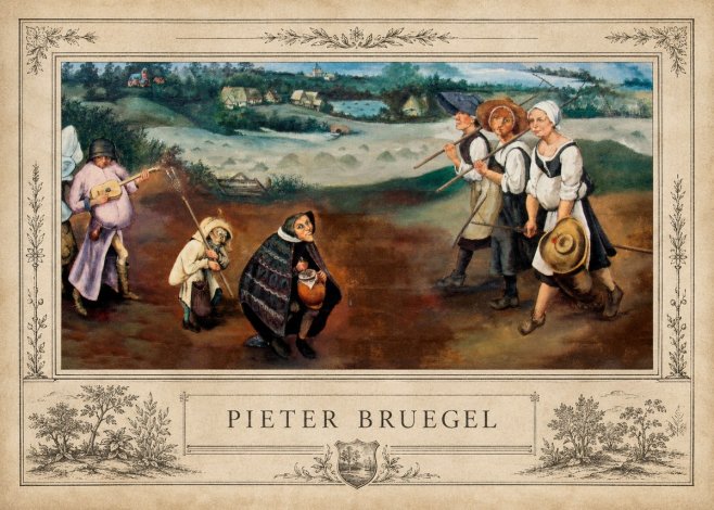 Pieter Bruegel Flemish Peasant Scene No4 - Plakat
