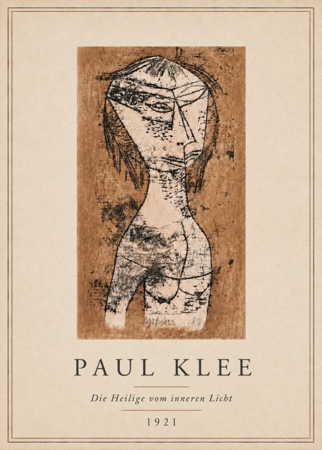Paul Klee Die Heilige Vom Inneren Licht I No5 - Plakat