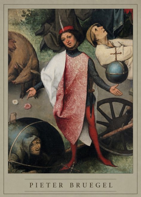 Pieter Bruegel Netherlandish Proverbs II No4 - Plakat