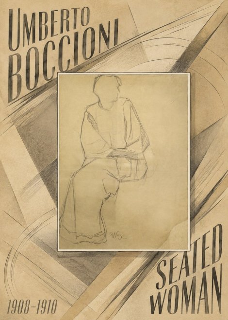 Umberto Boccioni Seated Woman No6 - Plakat