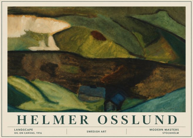 Helmer Osslund Landscape No6 - Plakat