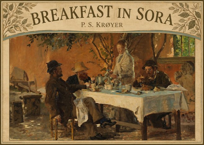 P.S. Krøyer Breakfast in Sora No5 - Plakat