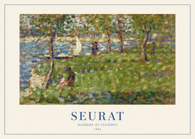 Seurat Bathers at Asnières I No1 - Plakat
