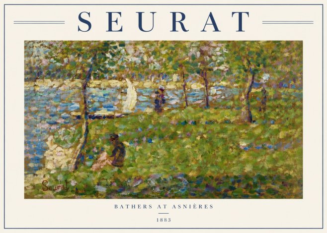Seurat Bathers at Asnières I No6 - Plakat