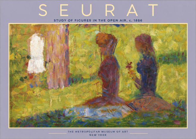 Seurat Study of Figures in the Open Air, C. 1886 No4 - Plakat