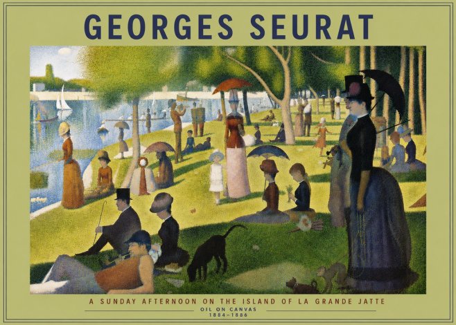 Seurat A Sunday Afternoon on the Island of La Grande Jatte III No5 - Plakat