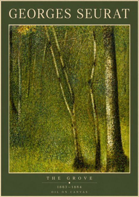 Seurat The Grove No6 - Plakat