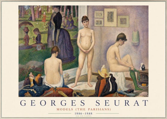Seurat Models (the Parisians) No3 - Plakat
