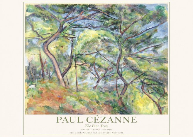 Paul Cézanne The Pine Trees No1 - Plakat