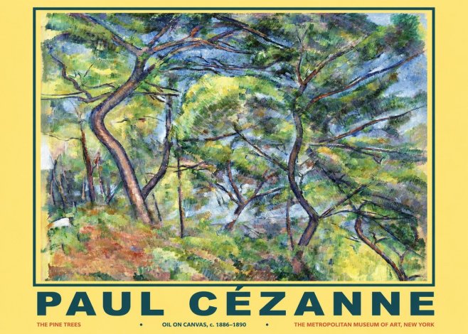Paul Cézanne The Pine Trees No2 - Plakat
