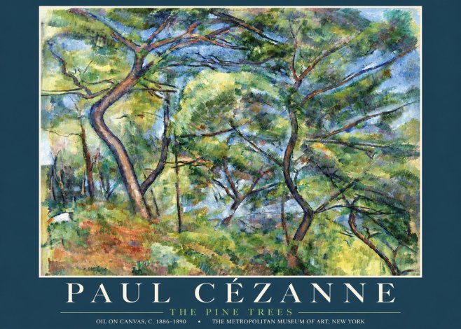 Paul Cézanne The Pine Trees No3 - Plakat
