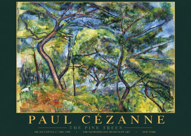 Paul Cézanne The Pine Trees No5 - Plakat