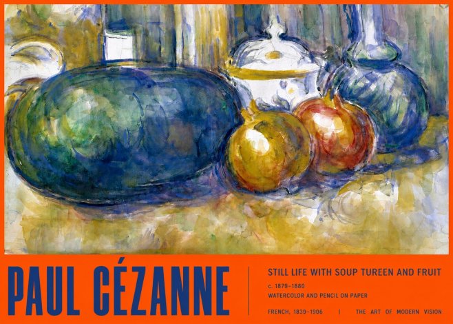 Paul Cézanne Still Life with Apples and Vessels No3 - Plakat