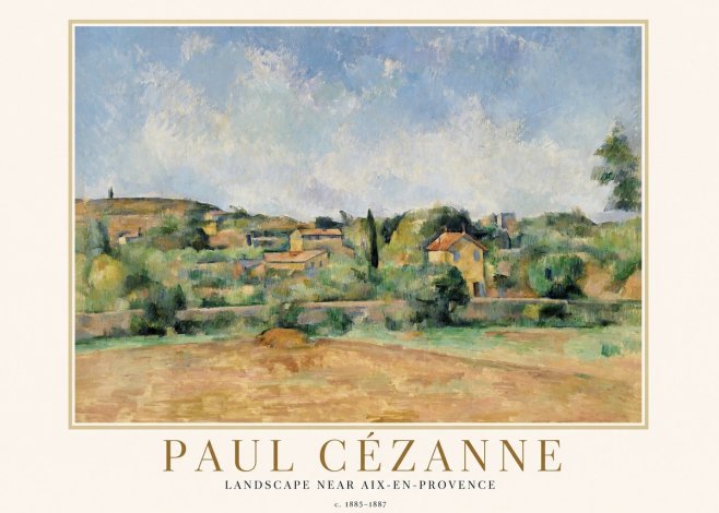 Paul Cézanne Landscape Near Aix-en-provence I No1 - Plakat