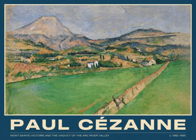 Paul Cézanne Mont Sainte-victoire and the Viaduct of the Arc River Valley No2 - Plakat
