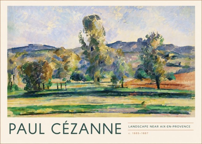 Paul Cézanne Landscape Near Aix-en-provence II No4 - Plakat