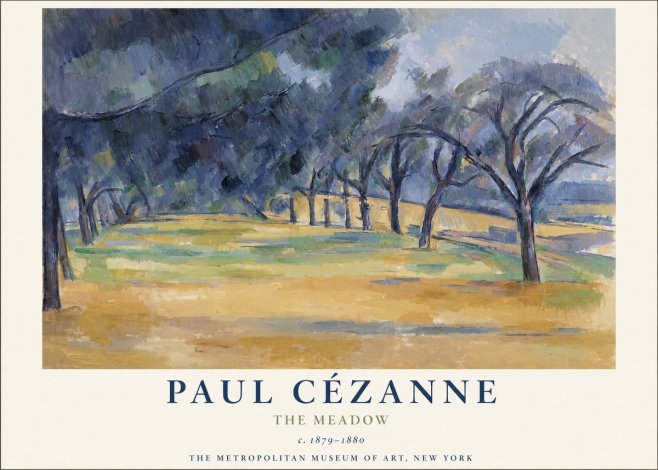 Paul Cézanne The Meadow No1 - Plakat