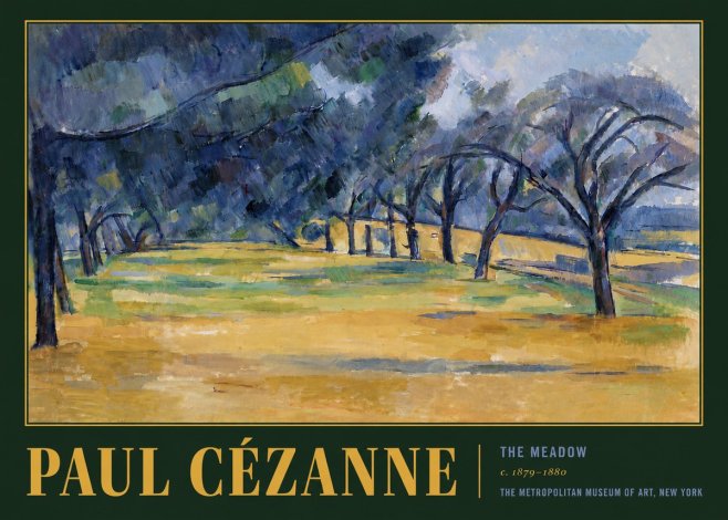 Paul Cézanne The Meadow No6 - Plakat