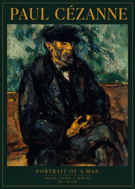 Paul Cézanne Portrait of a Man I No5 - Plakat