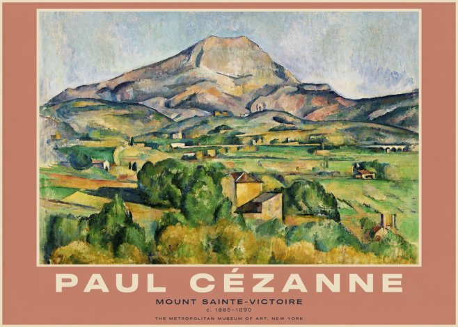 Paul Cézanne Mount Sainte-victoire No4 - Plakat