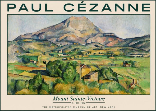 Paul Cézanne Mount Sainte-victoire No5 - Plakat
