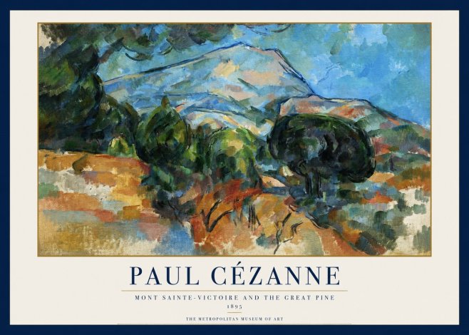 Paul Cézanne Mont Sainte-victoire and the Great Pine No1 - Plakat