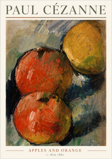 Paul Cézanne Apples and Orange No3 - Plakat