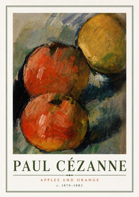 Paul Cézanne Apples and Orange No5 - Plakat