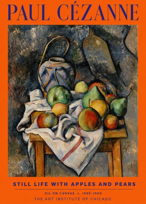 Paul Cézanne Still Life with Apples and Pears No2 - Plakat