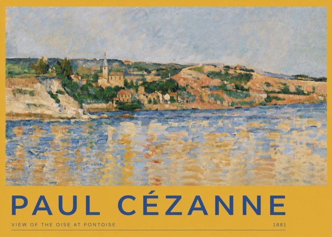 Paul Cézanne View of the Oise at Pontoise II No2 - Plakat