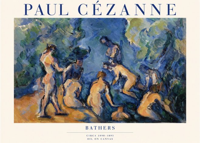 Paul Cézanne Bathers I No1 - Plakat