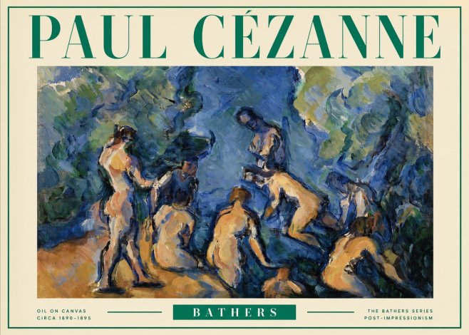 Paul Cézanne Bathers I No3 - Plakat