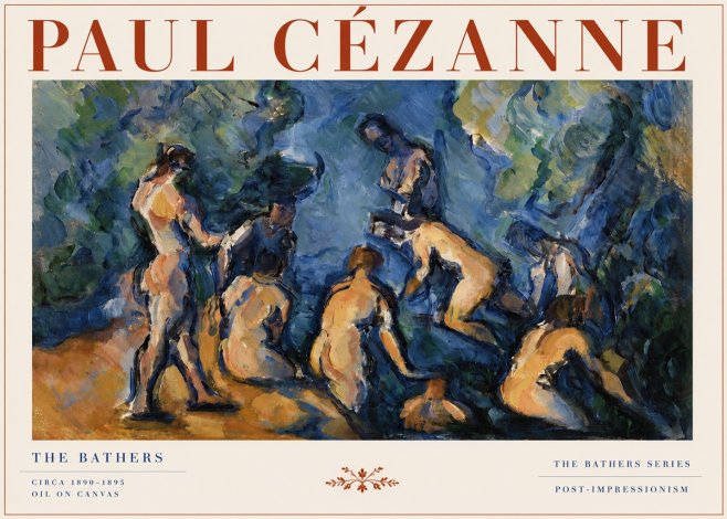 Paul Cézanne Bathers I No4 - Plakat