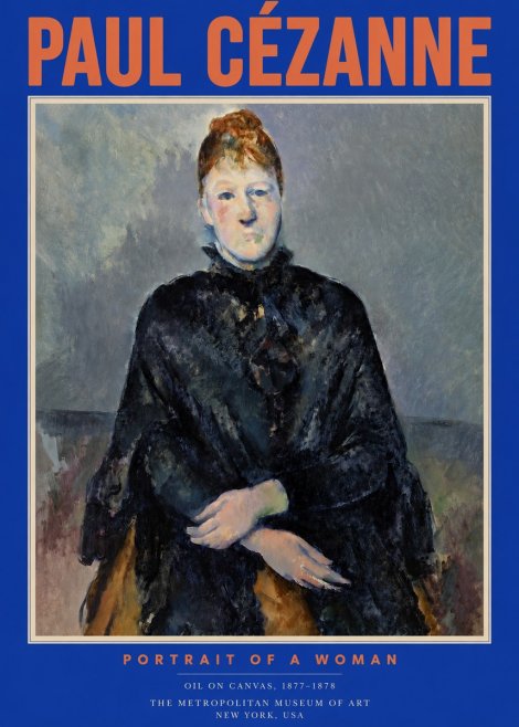 Paul Cézanne Portrait of a Woman I No2 - Plakat