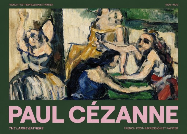 Paul Cézanne The Large Bathers II No2 - Plakat