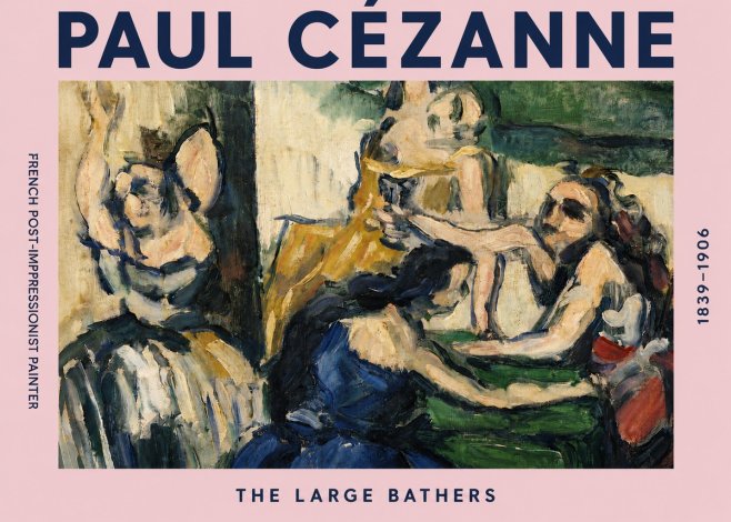 Paul Cézanne The Large Bathers II No4 - Plakat