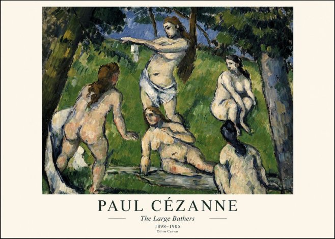 Paul Cézanne The Large Bathers III No1 - Plakat