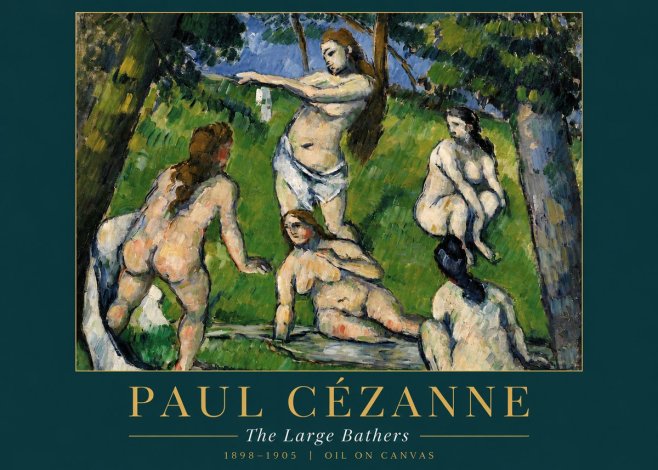 Paul Cézanne The Large Bathers III No3 - Plakat